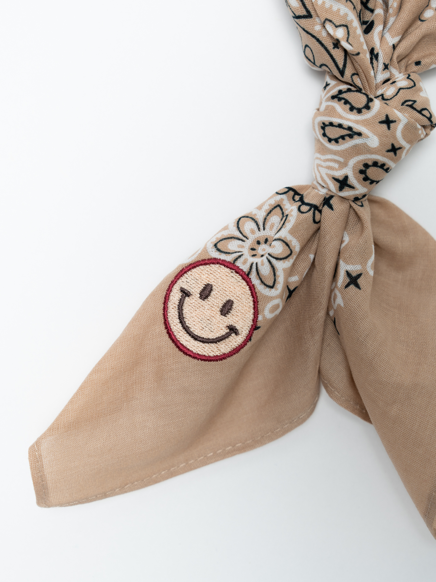 Flora Bandana Beige Smiley