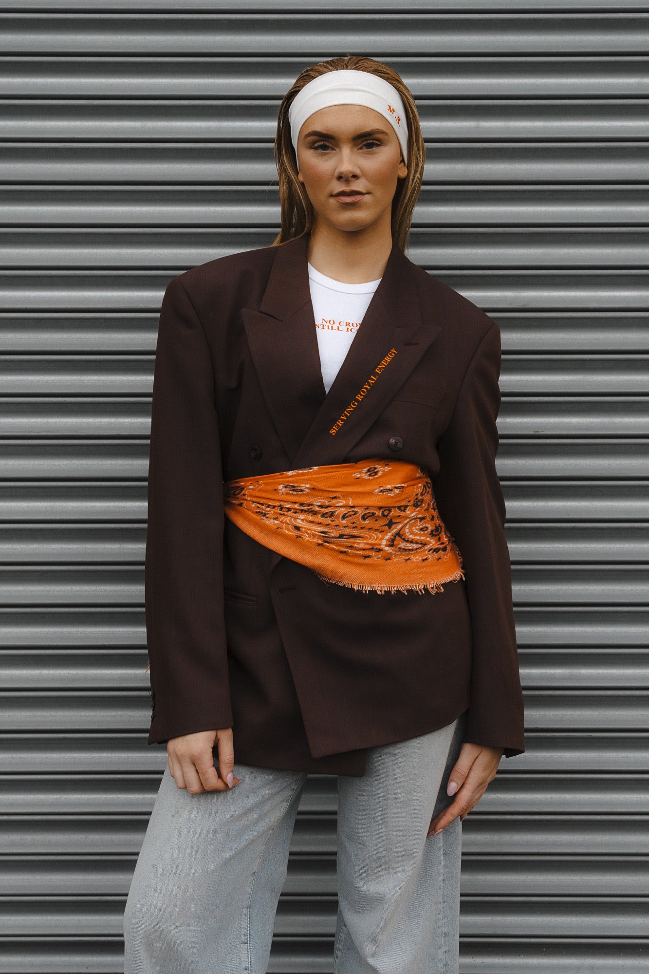 Serving royal energy blazer #1 , size L, burgundy