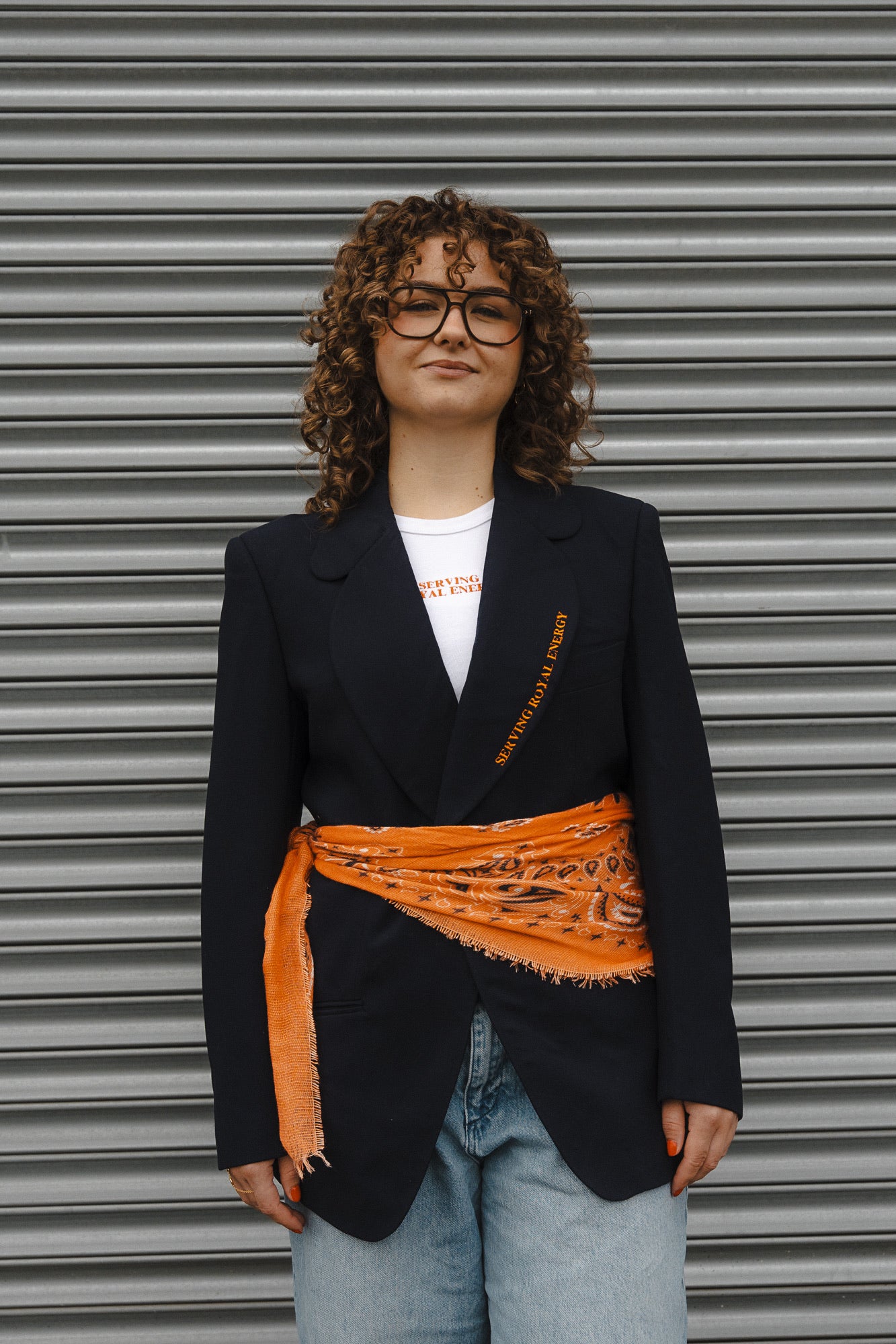 Serving royal energy blazer #5, size S, navy