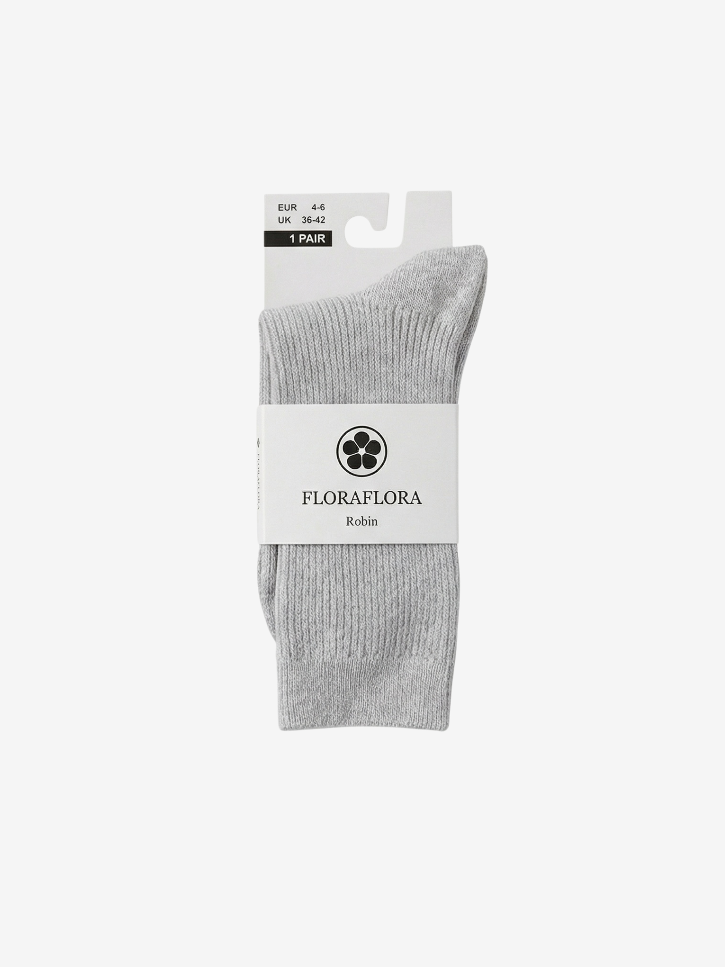 Robin Grey Socks – size 36–42 without customization