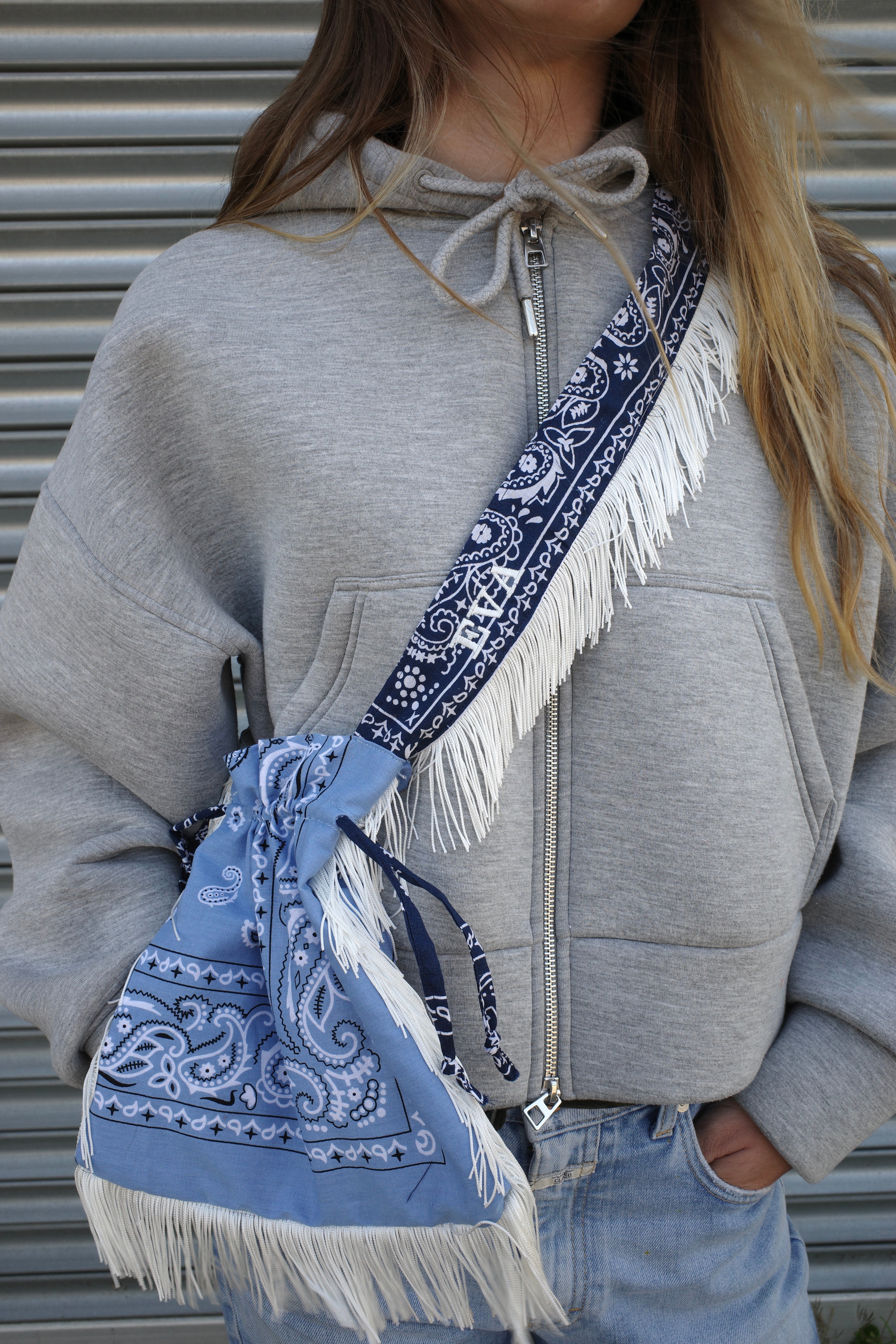 Bagdana bandana bag with personalized embrodery