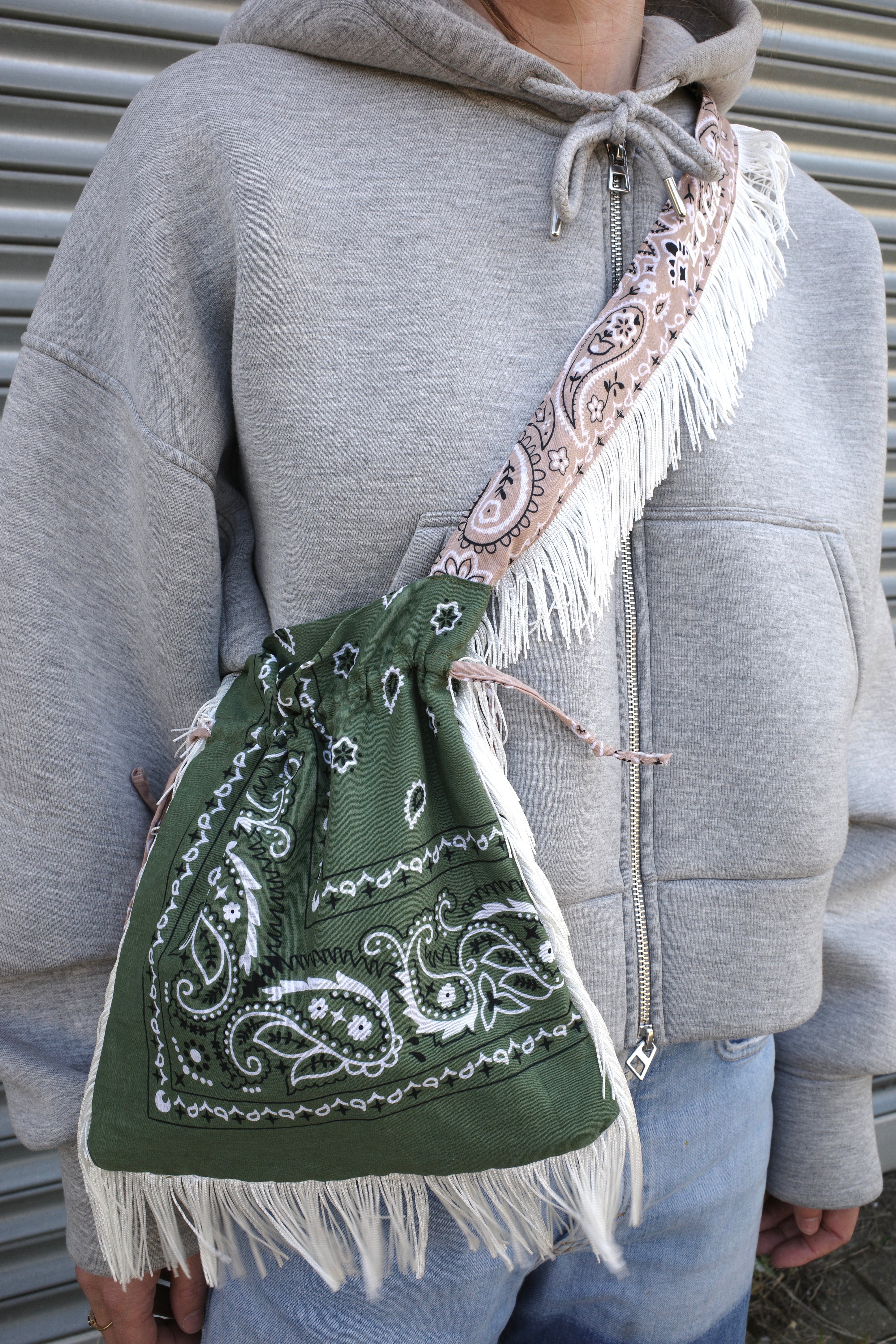 Bagdana bandana bag with personalized embrodery
